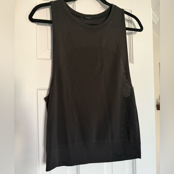 lululemon athletica Tops - Lululemon Breeze By Muscle Tank Black Mesh Perforated Sleeveless Top Women’s 4